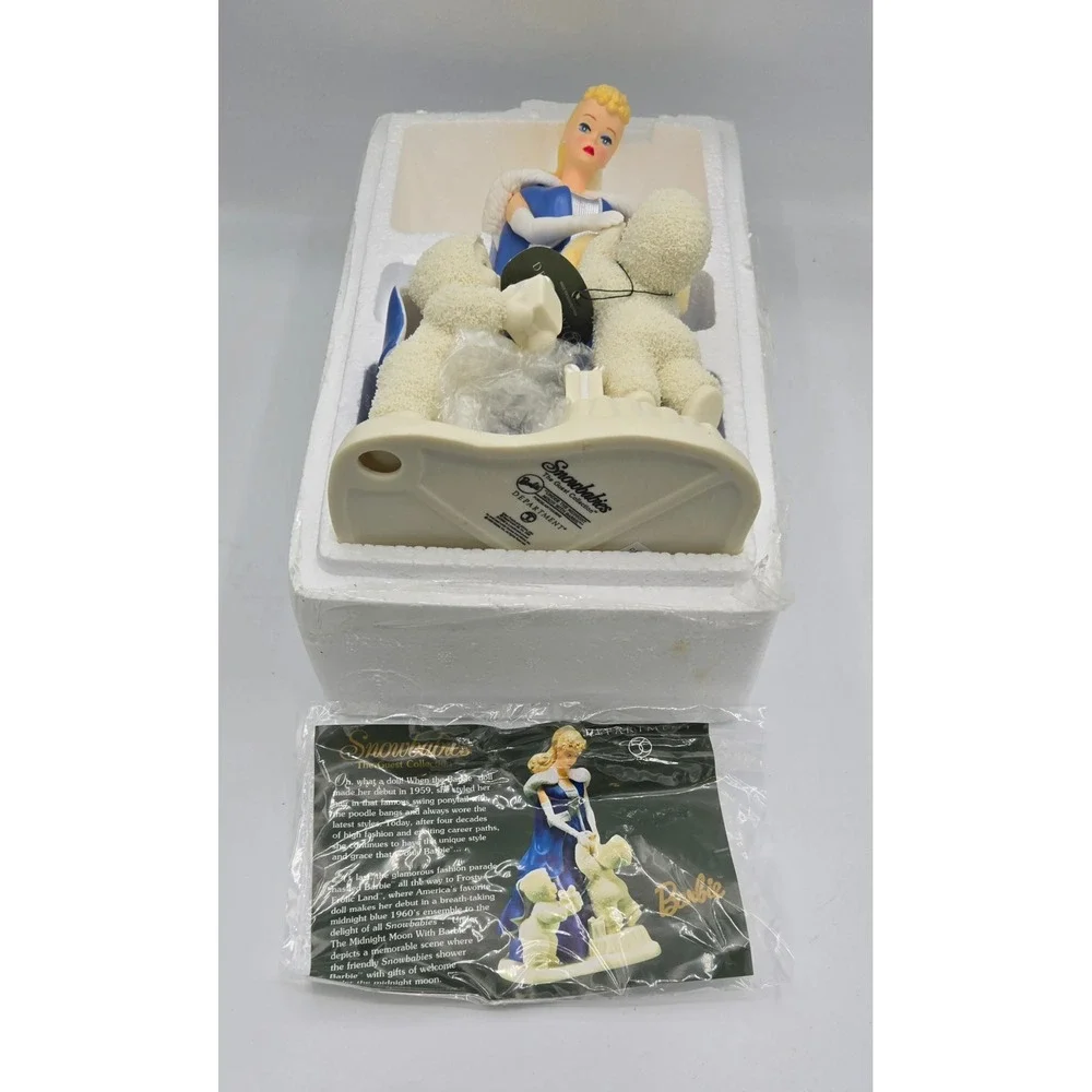 Department 56 Snowbabies The Guest Collection‎ Under the Midnight Moon w/ Barbie